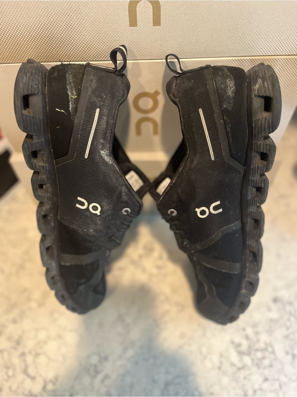 On Running Men’s On Cloud 5 Waterproof Size 11 Black / Black - Picture 13 of 13